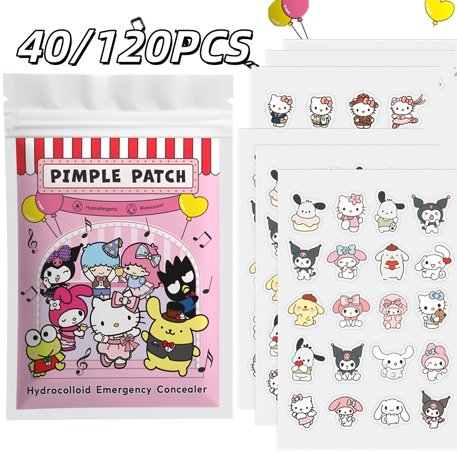 Skincare - 40/120개입 헬로키티 여드름 패치, 하이드로겔 여드름