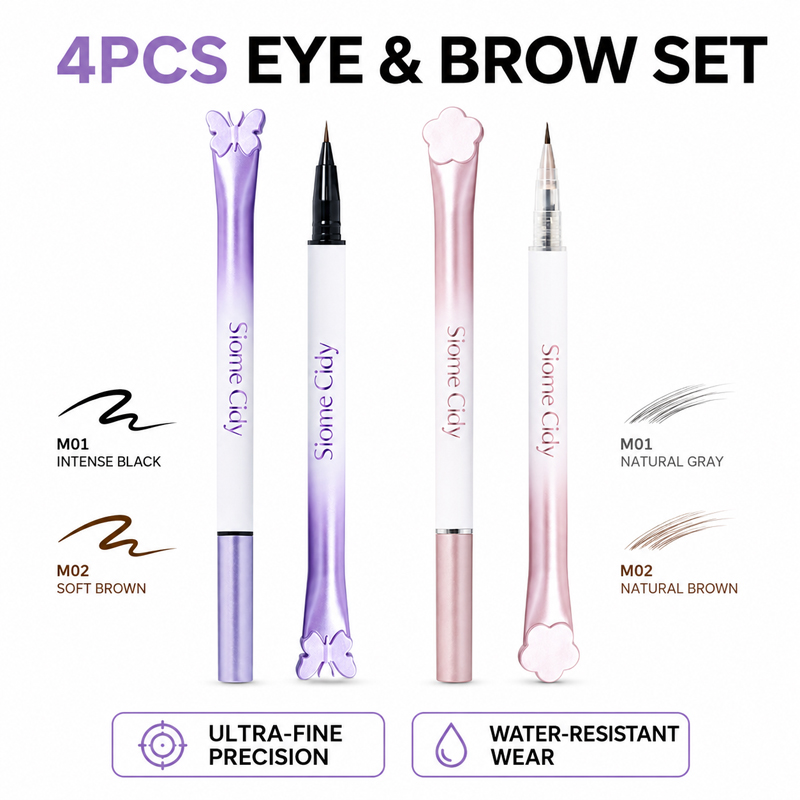 Waterproof Liquid Eyeliner Pen - 시오메 시디 4종 리퀴드 아이라이너 &