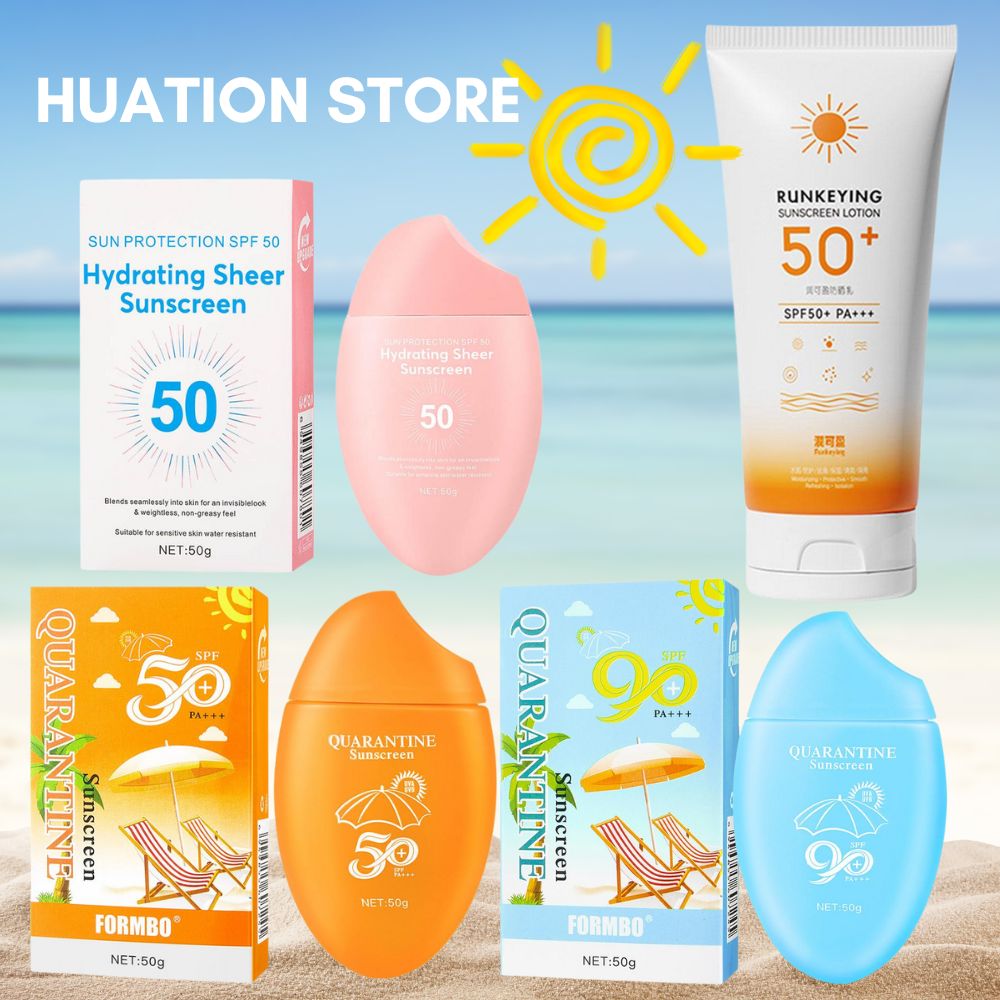 Spf 50 Waterproof Sunscreen - 50g 페이셜 썬 스크린 SPF50 +