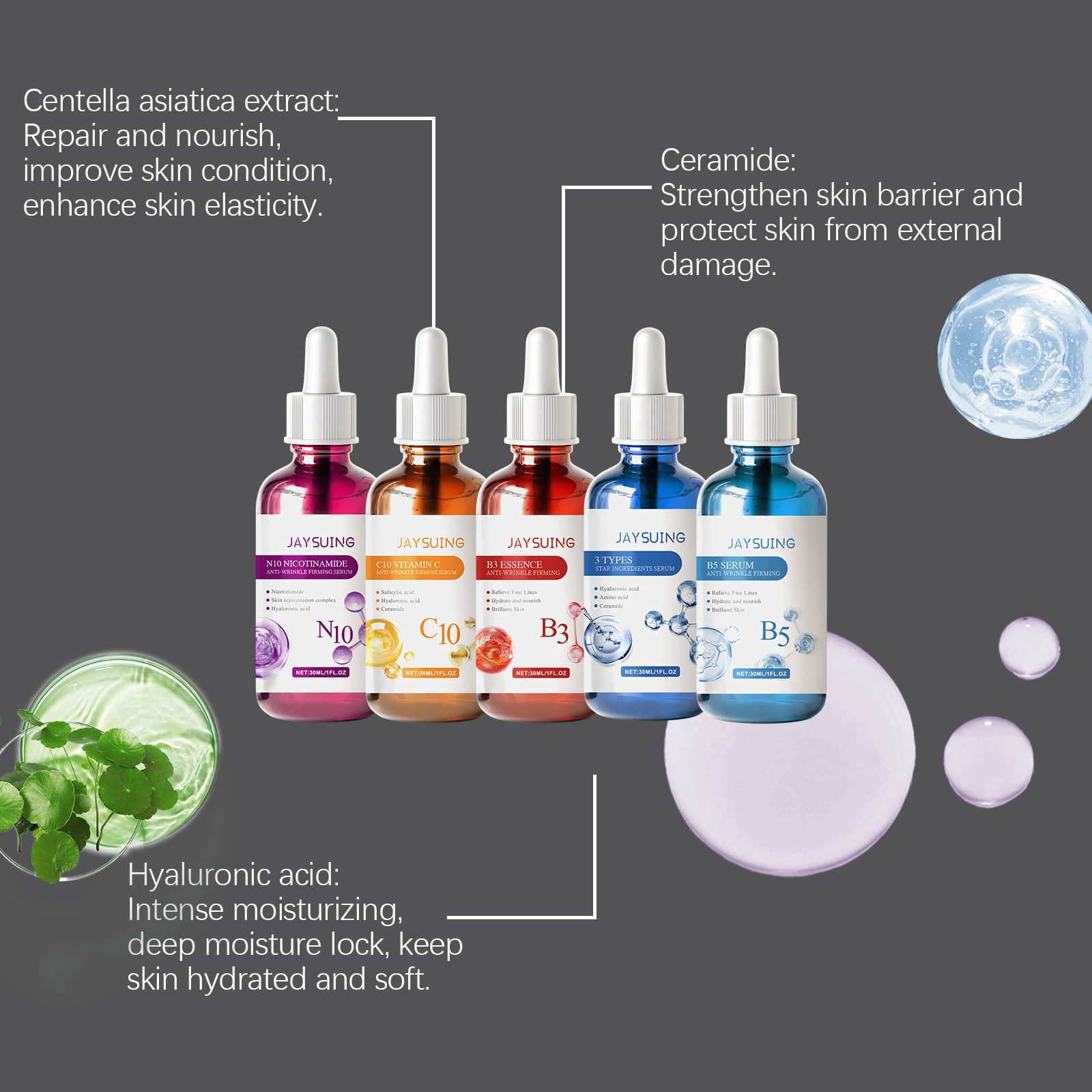 얼굴 세럼 스킨 케어 세트, 히알루론산, 비타민 C,  - Niacinamide Pore Shrinking Essence 리뷰 및 가격