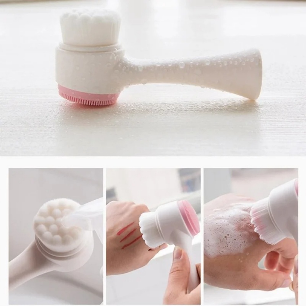 3D 양면 실리콘 페이셜 클렌징 브러시 부드러운 브러시 - Silicone Face Scrubber Electric 리뷰 및 가격