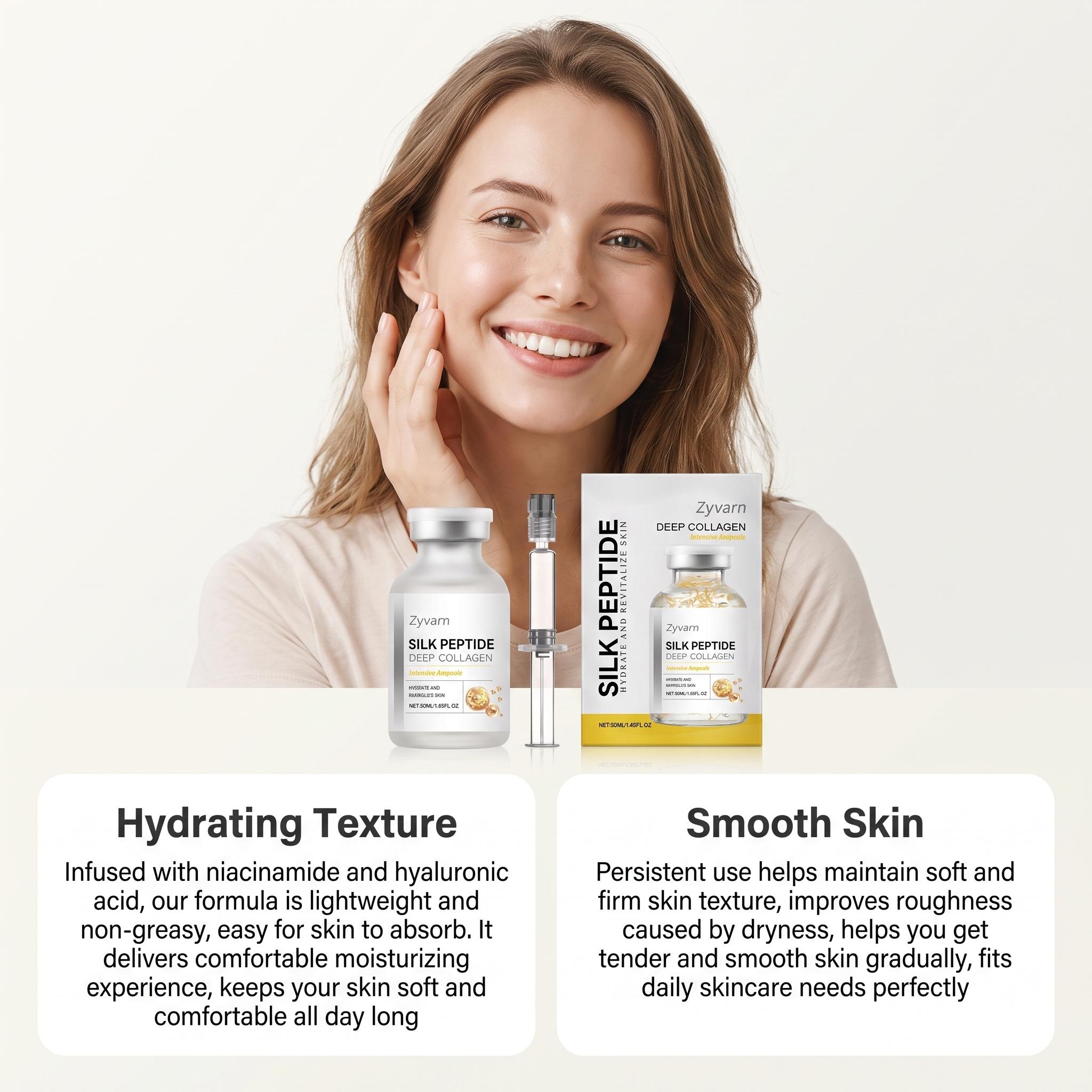 실크 콜라겐 세럼 앰플 (구리 펩타이드 함유) - 얼굴 - Hyaluronic Acid Facial Serum 리뷰 및 가격