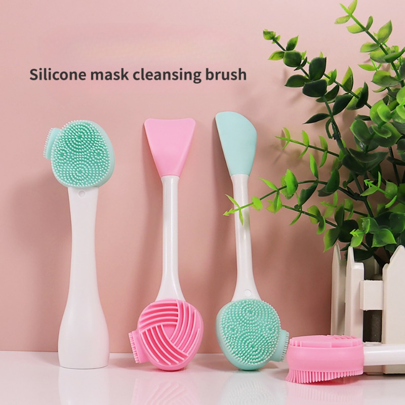 1PC 다목적 클렌징 브러쉬 페이셜 마스크 주걱 블랙  - Silicone Face Scrubber Electric 리뷰 및 가격