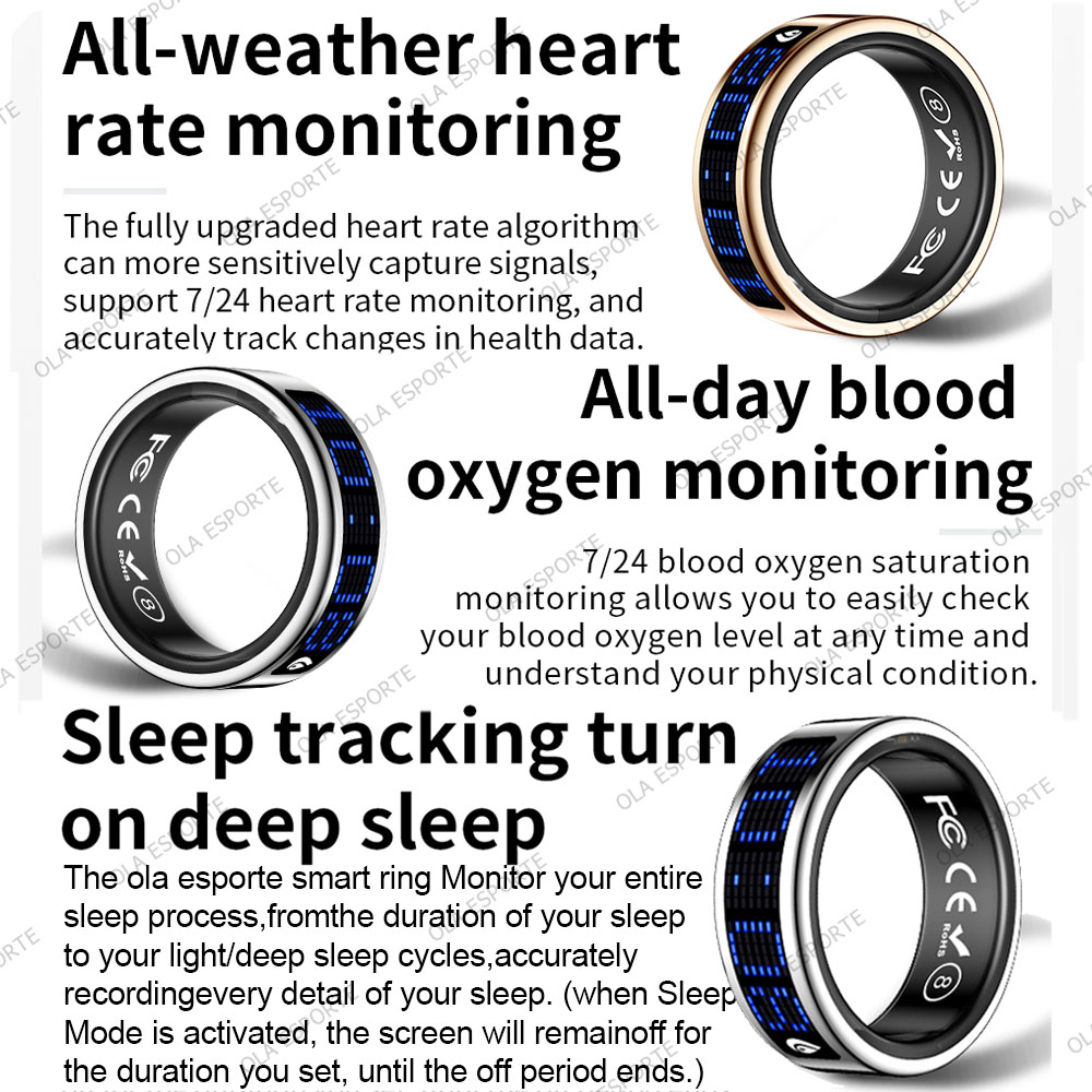 스마트 링 디스플레이 화면 터치, 통화 알림, 타스비흐 - Health Monitors 리뷰 및 가격