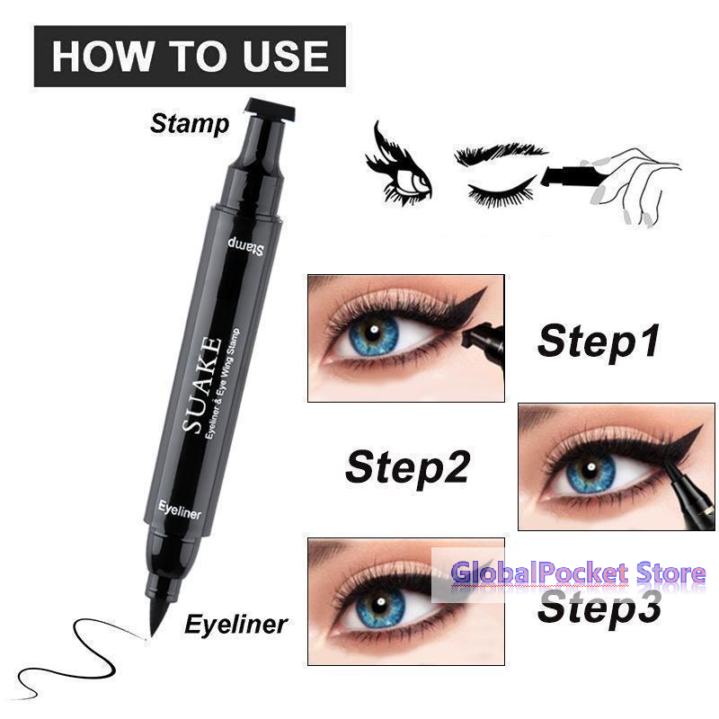 [TG823] 2개입 블랙 아이라이너, 양면 사용 가능 - Waterproof Liquid Eyeliner Pen 리뷰 및 가격
