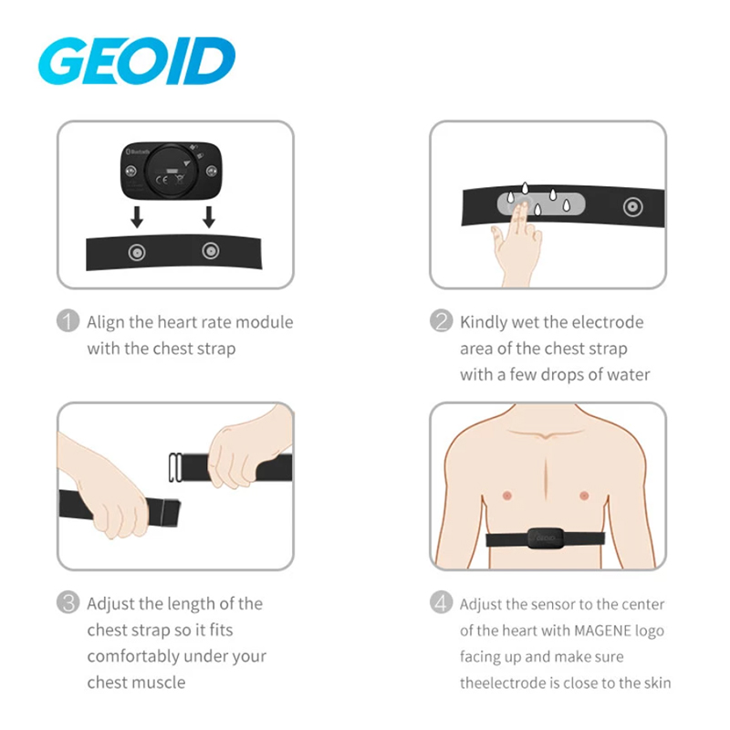 GEOID HS500 심박수 스트랩 센서 사이클링 컴퓨 - Health Monitors 리뷰 및 가격